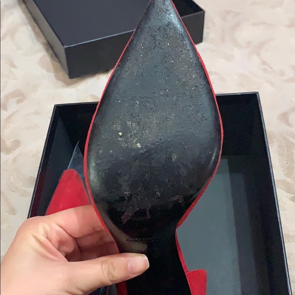 Beautiful YSL pumps in red. gently worn - Picture 7 of 8